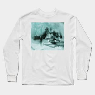 Abstract Oil Painting Eggshell Blue 12c21 Long Sleeve T-Shirt